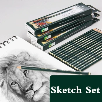 Карандаши 6/16 шт. набор Школьных профессиональных карандашей Графитовый карандаш для рисования и зарисовок, набор ручек