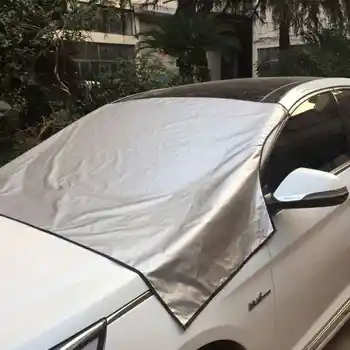 Магнитные солнцезащитные козырьки от снега и мороза на лобовом стекле автомобиля, крышка лобового стекла автомобиля, защитный чехол для автомобиля, черный