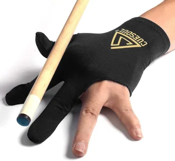 CUESOUL 5 шт./компл., перчатки для бильярда на 3 пальца, Перчатки для бильярдного кия, черный, синий, зеленый и красный цвета