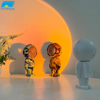 Закат Огни заката Атмосфера астронавта Сумерки Проекционные Огни Робота-астронавта Красочные Огни Атмосферы