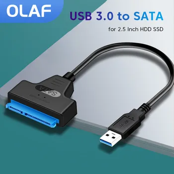 Кабель USB SATA 3 Адаптер Sata к USB 3,0 ДО 6 Гбит/с Поддержка Разъемов Usb Кабель-адаптер Sata 2,5 Дюйма Ssd Hdd Жесткий Диск