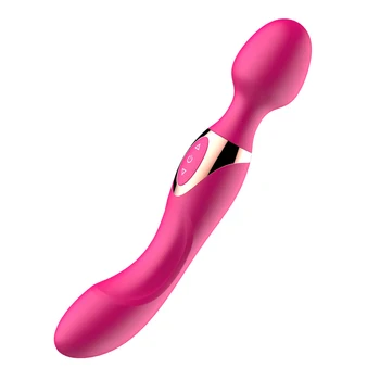 Массажер точки G Секс-Игрушки Волшебная Палочка Двойные Вибраторы для Женщин Фаллоимитатор USB Зарядная Палочка Женский Стимулятор Клитора Секс-Игрушка для Взрослых