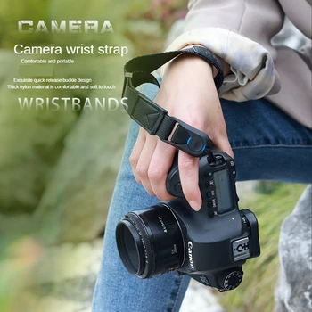 Нейлоновая рукоятка для камеры, мягкий быстросъемный ремешок на запястье для Canon, Nikon, Sony, зеркальной камеры Fujifilm