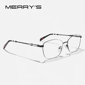 MERRYS DESIGN Женские Классические ретро очки в Оправе Модные Бриллиантовые очки для женщин, очки для Близорукости, Рецептурные очки S2307