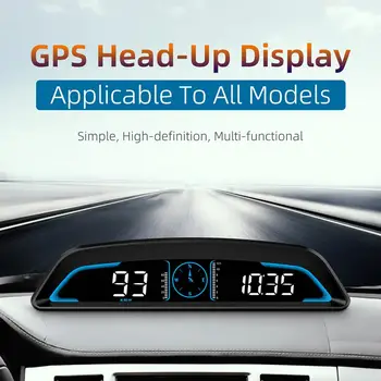 Головной дисплей 5 В с питанием от USB Сигнализация превышения скорости Универсальный GPS BDS Цифровой датчик HUD высокой четкости для автомобиля