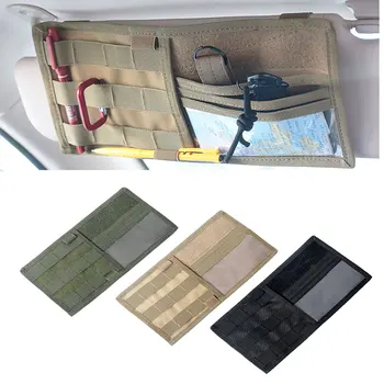 Тактическая панель Козырька автомобиля MOLLE, Солнцезащитный козырек для грузовика, Органайзер, сумка для компакт-дисков, чехол, Автоаксессуары