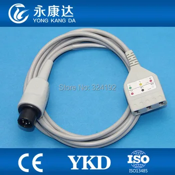 Магистральный кабель 2ШТ/ЭКГ для монитора пациента Goldway с кабелем пациента 5ld, AHA/IEC, Readel-6pin