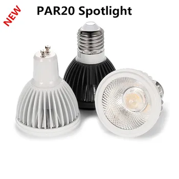 Новая светодиодная лампа COB PAR20 220 В 110 В С Регулируемой яркостью E27 GU10 15 Вт Светодиодные Лампы P20 для Прожектора Чистый белый/Теплый белый/Холодный белый Spotligh