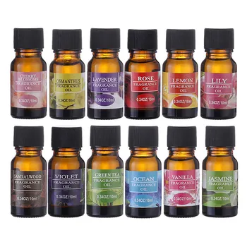 10 мл-Эфирное масло мяты перечной и лаванды, натуральные растительные массажные ароматические масла, диффузоры для ароматерапии, снимающие стресс и усталость
