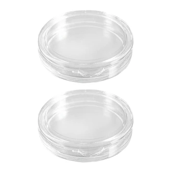 20 шт Маленькие Круглые Прозрачные Пластиковые Капсулы для монет Коробка 21 мм