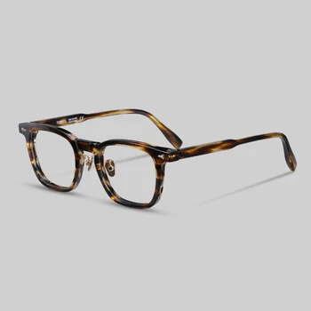 Ретро-оправа для очков средней толщины, ацетатные очки по рецепту, мужские оправы для очков от близорукости, мужские Дизайнерские брендовые очки