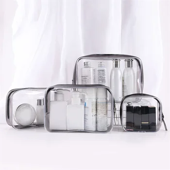 Прозрачные сумки для хранения из ПВХ, Органайзер для путешествий, Прозрачная Косметичка, косметичка для косметолога, Косметичка для красоты, сумка для туалетных принадлежностей, сумки для мытья