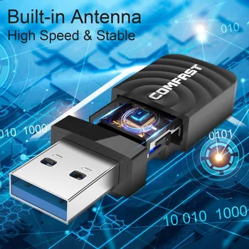 5G Wifi USB сетевая карта 1300 Мбит/с ac Wi-Fi Адаптер Двухдиапазонный 2,4 g + 5g USB 3,0 Ethernet Wi-Fi донгл Антенна Мягкая точка доступа для ПК Ноутбука