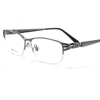 Мужские Спортивные Дизайнерские очки Janpan в титановой оправе с половинной оправой, Негабаритный деловой стиль, оправа для очков от близорукости без диоптрий для мужчин