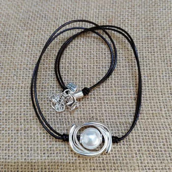 U NOde50 2022, новая мода, гальваническое серебро 925 пробы, жемчужное ожерелье с тонким узлом, ювелирный подарок