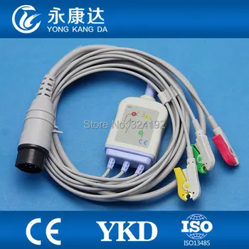 для кабеля ЭКГ Nihon Kohden OEC-6102A с 3 выводами IEC.Clip