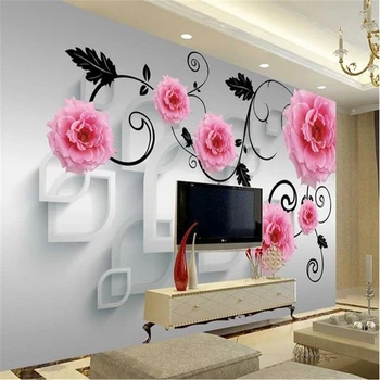 beibehang Быстро настраивает размер HD фрески 3d обои настенная бумага цветок papel de parede 3d фотообои papier peint