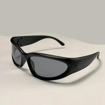 KAMMPT Y2k Солнцезащитные очки для Мужчин Женщин 2022 Модные Винтажные Зеркальные Очки с Выпученными Глазами Фирменный Дизайн Стимпанк UV400 Солнцезащитные Очки Eyewear