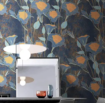 beibehang пользовательские минималистичные ретро обои с растительными цветами для настенного покрытия, современные обои для стен, домашний декор, 3D настенные наклейки