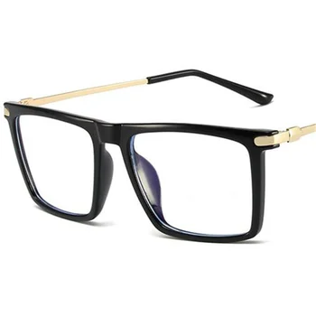 Новые Очки с защитой от синего света, Модные Мужские очки, Простые очки, Деловые очки для отдыха, Прямоугольные декоративные очки