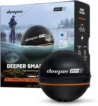 Оригинальный новый эхолот Deeper PRO + Smart - GPS Портативный беспроводной Wi-Fi эхолот