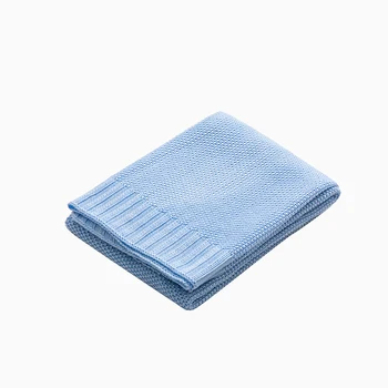 Детское Вязаное одеяло из 100% бамбукового волокна, мягкое дышащее и прохладное Одеяло для детской коляски, не выцветает и не деформируется 100 *80 см