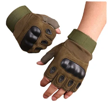 Мужские перчатки на половину пальца, уличные военные тактические перчатки, Спортивная стрельба, Охота, Мотоциклетные велосипедные перчатки