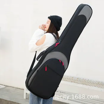 Сумка для электрогитары, Утолщенный водонепроницаемый Рюкзак для гитары, 20 мм хлопковая сумка для фортепиано, сумки для инструментов