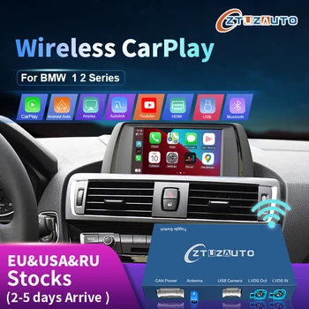 Беспроводной CarPlay для BMW серии 1 2 F20 F21 F22 F23 F45 2012-2020, с функцией Android Mirror Link AirPlay Car Play Youtube