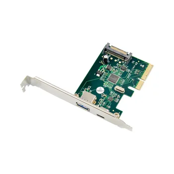 Высокоскоростная карта расширения PCIe к USB3.1 Type-C PCI-E USB3.1 с 2 портами ASM1142 10G