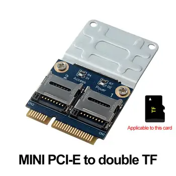 2 SSD HDD для ноутбука с двумя картами памяти SDHC SDXC TF к Mini PCIe Устройство чтения карт памяти mPCIe К 2 картам Mini-Sd Mini Pci-E Адаптер