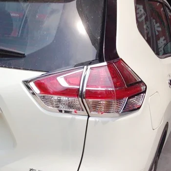 Для Nissan X-Trail T32 2014-2016 ABS Хром После Задних Задних Фонарей Рамка Лампы Автомобильный Стайлинг Блестки Чехлы Отделка аксессуары 4 шт.