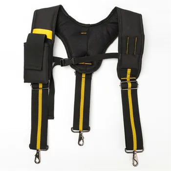 Черные Подтяжки Для мужчин, Инструментальная подвеска типа Y/H, можно повесить сумку для инструментов, уменьшающую вес Ремня, Пояс для тяжелых инструментов, Подтяжки