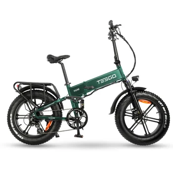 Электрический складной толстый велосипед Tesgo Hum-Pro, профессиональный вездеход Softail 1000W Ebike с аккумулятором Samsung