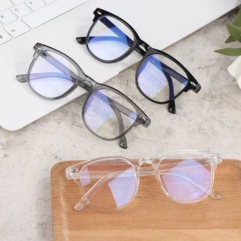 Компьютерные очки в Оправе с защитой от синего света, Оптические очки для защиты от перенапряжения глаз для женщин и мужчин