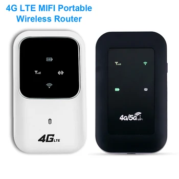 Беспроводной маршрутизатор 4G LTE Портативная автомобильная мобильная широкополосная сеть Карманный беспроводной маршрутизатор 2.4G Точка доступа 100 Мбит/с SIM Разблокированный WiFi-модем