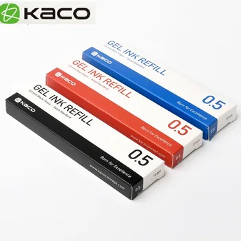 10 шт. Синие/черные/Красные/красочные чернила для Xiaomi Pen KACO 0,5 мм Ручка для подписи для школьного Офиса Гладкое Письмо Прочная Заправка для Подписи