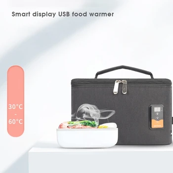 USB для смарт-дисплея, Подогреватель для детских бутылочек с молоком, сумка-тоут, Влажные салфетки, Термоизоляционная сумка для еды, 6,8 л, большая емкость