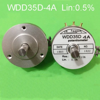 1шт WDD35-D4A Lin 0.5% Двойной Вал Горшки Прецизионный Проводящий Пластиковый Потенциометр Датчик Угла Наклона 1K 2K 5K 10K WDD35D4A