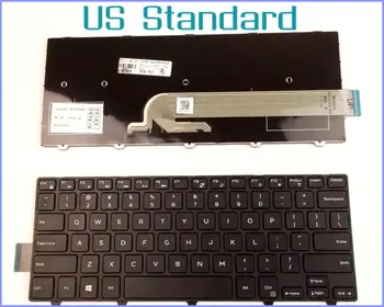 Клавиатура американской Английской версии для ноутбука Dell Latitude 3450 V147125AS1 SN8233 050X15 Без Подсветки С Рамкой Черного цвета