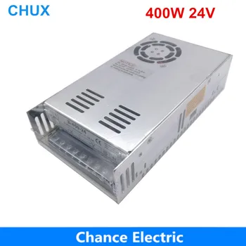 CHUX 400 Вт 24 В с одним Выходом Импульсный Источник Питания постоянного тока светодиодный трансформатор 220 В 110 В переменного тока в постоянный 24 В для видеонаблюдения светодиодный светильник