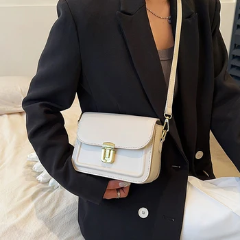 2023 Женская сумка, Винтажные сумки через плечо для женщин, повседневные сумки через плечо, Простой стиль, Роскошная сумка-мессенджер, Женские сумки, кошелек