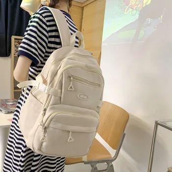 Женский школьный рюкзак для девочек-подростков, студенческая нейлоновая повседневная школьная сумка для кампуса