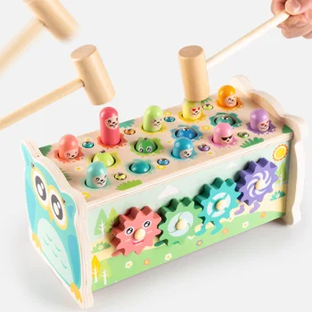 НОВАЯ детская деревянная игрушка Монтессори, Многофункциональная горка для рыбалки, раннее обучение, Развивающие Сенсорные развивающие Детские подарочные игрушки