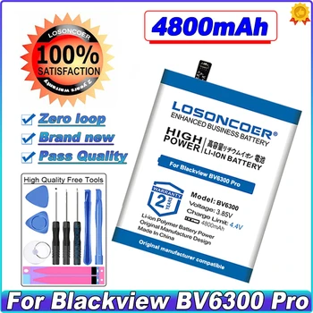 Аккумулятор LOSONCOER 4800 мАч DK018 для мобильного телефона Blackview BV6300/BV6300 Pro + бесплатные инструменты