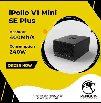 Купите 2 получите 1 бесплатно Новый iPollo V1 Mini SE ETH ETC Miner 200MH 6GB 116W С блоком питания
