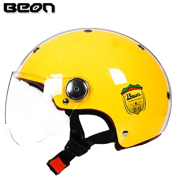 BEON B-103 мотоциклетный шлем с открытым лицом, электровелосипед, винтажный шлем, мотоцикл, скутер, мото casco capacete