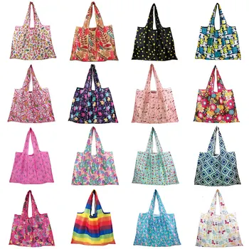 Вместительная сумка для покупок большого размера, Эко-сумка многоразового использования, портативная сумка на плечо для женщин, продуктовые сумки, Складная сумка для покупок