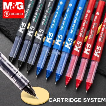 M & G k5 Прямая Жидкая Шариковая Ручка с полной иглой BX-V5 0,5 мм Гелевая Ручка Экзаменационная Ручка Многоцветная Для Письма Гладкая Большая Емкость