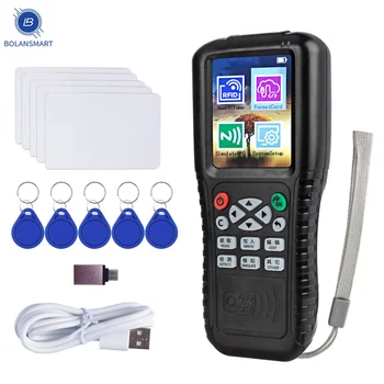 Считыватель смарт-карт NFC, RFID-копировальный аппарат 125 кГц 13,56 МГц, USB Fob Программатор, копия зашифрованного ключа с голосовой трансляцией X100